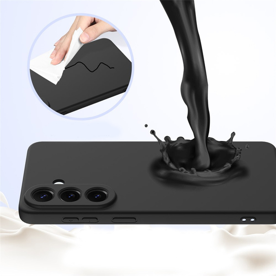 Husă din silicon Lite pentru MagSafe pentru Samsung Galaxy A57 5G, negru