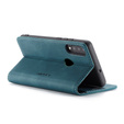 Husa CASEME pentru Huawei P30 Lite, Leather Wallet Case, albastru