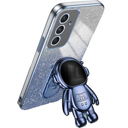 Husa pentru Samsung Galaxy A55 5G, Glitter Astronaut, albastru