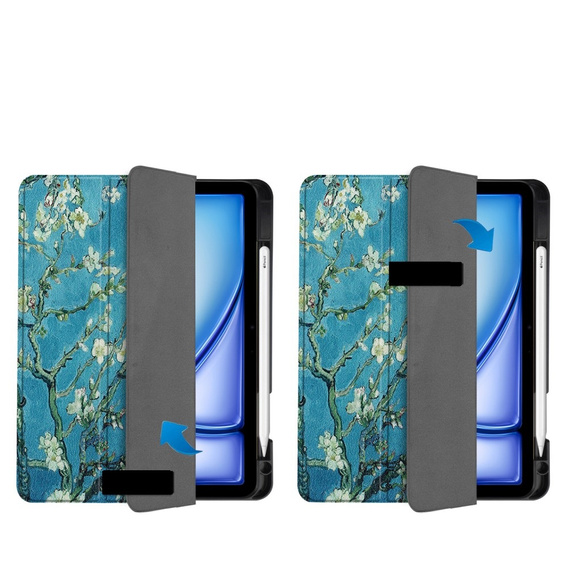 Husă pentru Apple iPad Air 11" 6 gen. 2024 (A2902, Smartcase, sakura