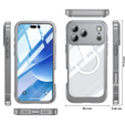 Carcasă rezistentă la șocuri cu sticlă pentru MagSafe pentru iPhone 17 Pro Max