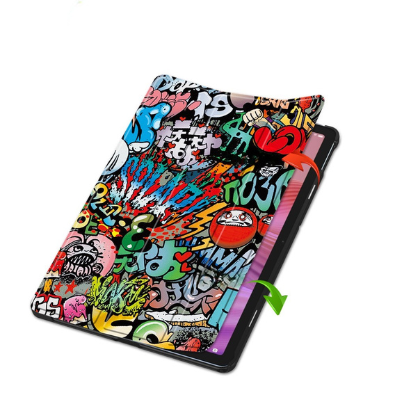 Husă pentru Lenovo Tab TB311FU, Smartcase, graffiti