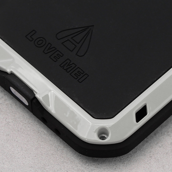 Love Mei Huse pentru iPhone 13 Mini, armored with glass, de argint