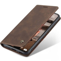 Husa CASEME pentru Samsung Galaxy S20 FE, Leather Wallet Case, maro