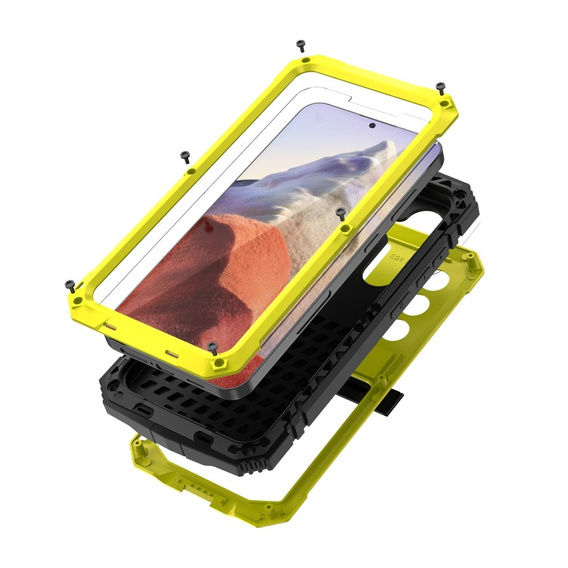 Husă blindată pentru Samsung Galaxy S24, R-JUST, galben