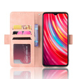 Cu clapetă pentru Xiaomi Redmi Note 8 Pro, Card Slot, roz
