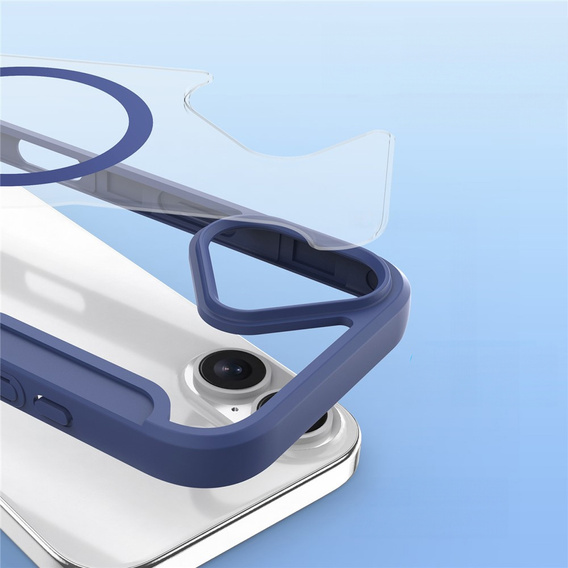 Husă Dux Ducis pentru iPhone 17, Skin X Pro, cu clapetă, pentru MagSafe, albastru marin