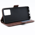 Cu clapetă pentru Motorola Moto G54 5G, Card Slot, maro