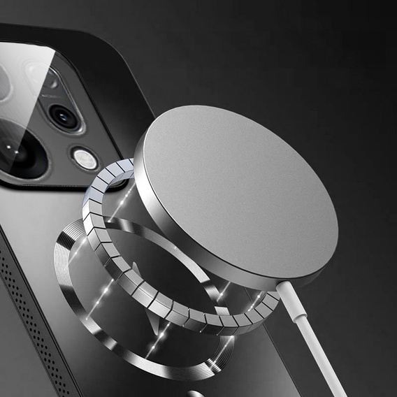 Husă pentru Oppo Reno 14, pentru MagSafe, cu protecție pentru cameră, negru