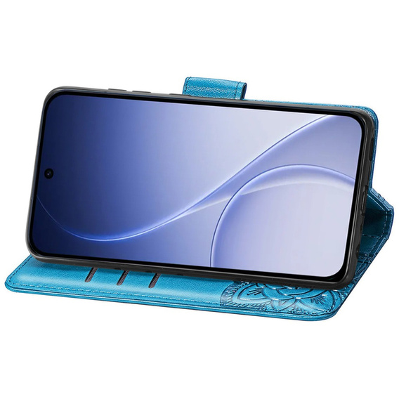 Husă tip fluture pentru Oppo Reno 15 FS, albastră