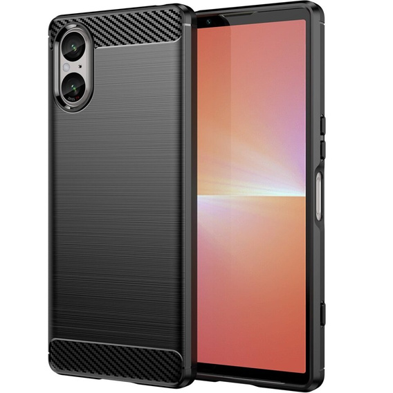 Huse pentru Sony Xperia 5 V, Carbon, negru
