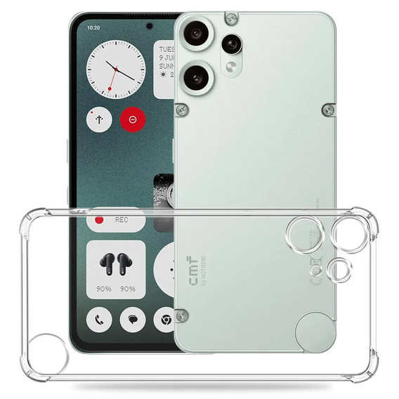 Huse pentru CMF Nothing Phone 2 Pro, Dropproof, transparentă