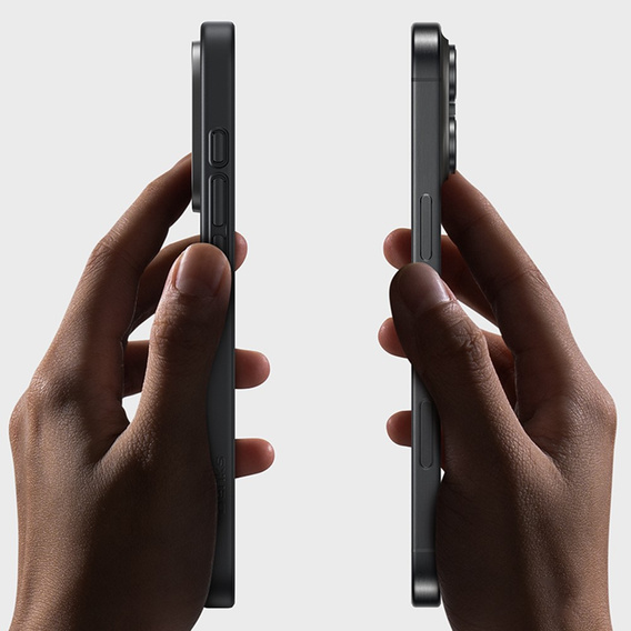 Carcasa BENKS Kevlar pentru iPhone 16 Pro, pentru MagSafe, Carbon Fiber, negru