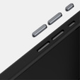 Carcasa ABEEL pentru iPhone 16e, Carbon Fiber, pentru MagSafe, negru