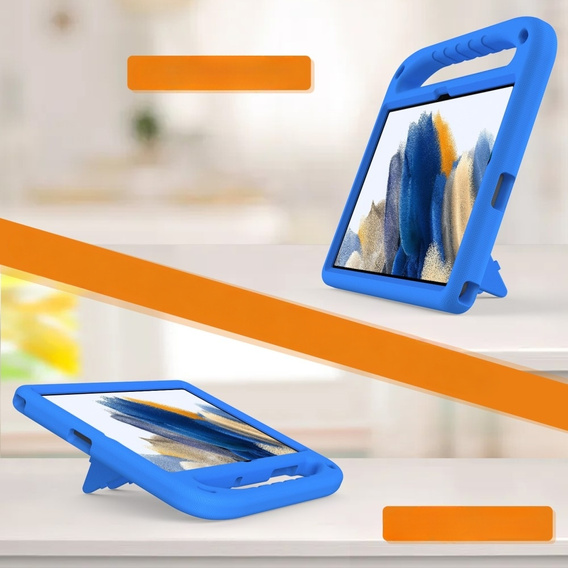Husa pentru copii pentru Samsung Galaxy Tab A11 Plus / A9 Plus, Husa pentru copii cu mâner, albastru