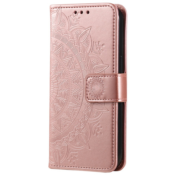 Cu clapetă pentru Xiaomi Redmi Note 13 Pro+, Mandala, roz rose gold