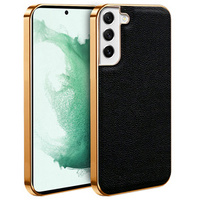 Huse pentru Samsung Galaxy S22, Cowhide Leather, negru