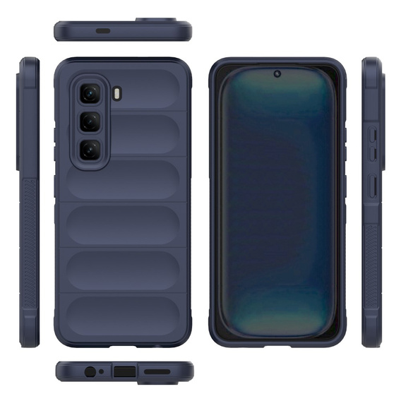 Huse pentru Infinix Hot 50 Pro 4G, Gaming Shockproof, albastru închis