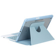 Husă pentru tastatură pentru iPad 11" 2025 A16 (11 gen.) / iPad 10.9" 2022 (10 gen.), Rotary 360° Leather, caz albastru