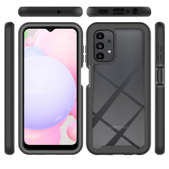 Carcasă pentru Samsung Galaxy A13 4G, Shockproof, cu folie, albastru