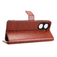 Cu clapetă pentru Xiaomi Redmi A5, Crazy Horse Wallet, maro