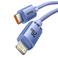 Cablu USB-C către Lightning Baseus Crystal Shine, 1,2 m, 20 W, pentru dispozitive Apple (Lightning)