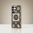 Husă GUESS Magnetic IML Peony pentru Samsung Galaxy S25 Ultra