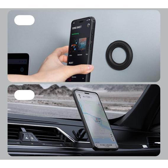 Carcasă blindată Nillkin pentru Honor Magic 7 Pro, CamShield Prop, pentru Magsafe, negru