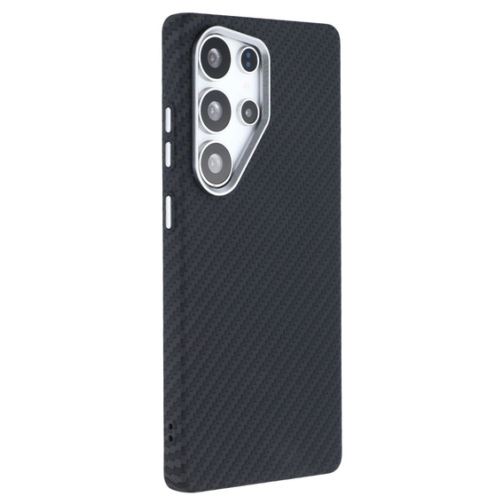 Carcasa pentru Samsung Galaxy S25 Ultra, Carbon Fiber MagSafe, negru