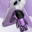 Husa pentru Xiaomi Redmi Note 13 Pro+, Glitter Astronaut, violet