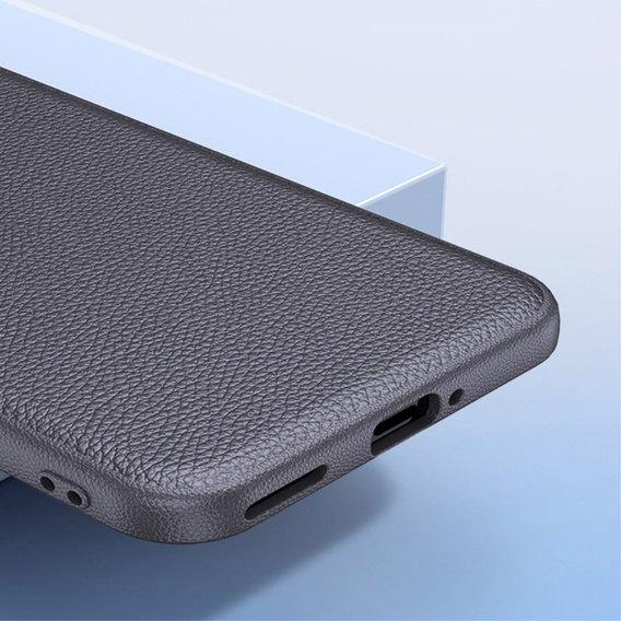 Husă din piele pentru Honor Magic 6 Pro 5G, leather hybrid, negru