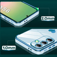 Carcasa pentru Samsung Galaxy A56, Electro heart, albastru + sticlă 9H