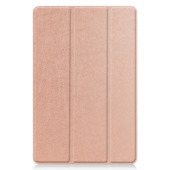 Husă pentru Samsung Galaxy Tab S9 FE, Tri-fold, roz rose gold