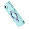 Carcasa iPhone 16e, Glittery Magnetic Kickstand, albastru