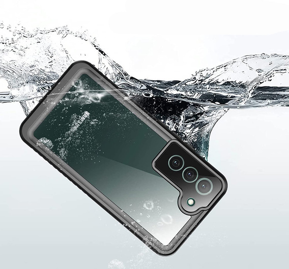 Husă impermeabilă IP68 pentru Samsung Galaxy S22+ Plus, Redpepper Dot+, negru