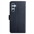 Cu clapetă pentru Samsung Galaxy A35 5G, Split Leather Wallet, albastru