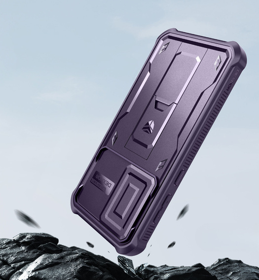 Husă blindată pentru Samsung Galaxy A56 5G, Dexnor Full Body (Two Frames), violet
