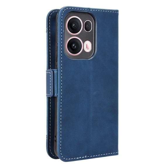 Cu clapetă pentru Oppo Reno 13 Pro, Card Slot, albastru închis