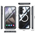 Husă pentru Samsung Galaxy S25+ Plus, Shockproof, cu sticlă, pentru MagSafe, negru