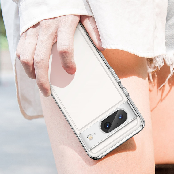 Carcasă pentru Google Pixel 8, Fusion Hybrid, cu protecție pentru camera foto, transparentă