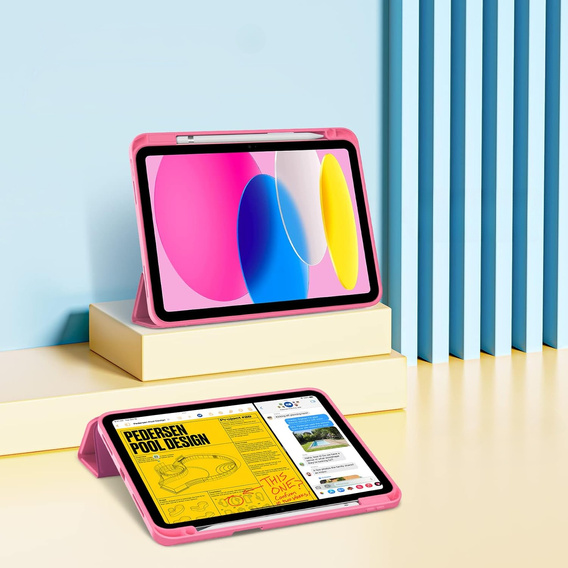 Husă pentru iPad 11" 2025 A16 (11 gen.) / iPad 10.9" 2022 (10 gen.), Smartcase, roz
