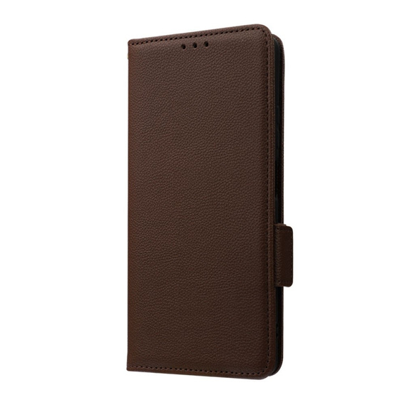 Cu clapetă pentru Xiaomi Redmi Note 12 5G / POCO X5 5G, Wallet Litchi Magnet, maro