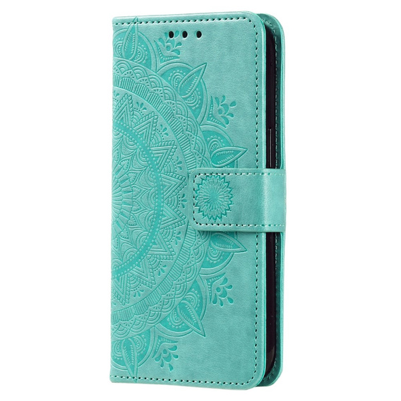 Cu clapetă pentru Oppo A17, Mandala, verde