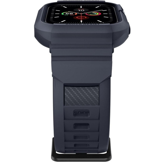 Curea cu husă Spigen pentru Apple Watch 4/5/6/7/8/9/SE 44/45 mm, Rugged Armor Pro charcoal grey