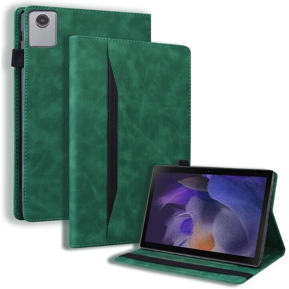 Husă pentru Lenovo Tab M11, Classic, cu spațiu pentru stylus, verde