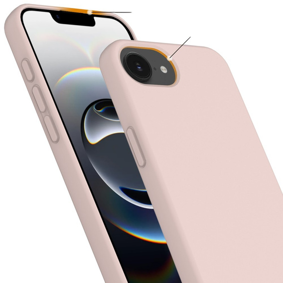 Huse pentru iPhone 16e, Silicone MagSafe, roz