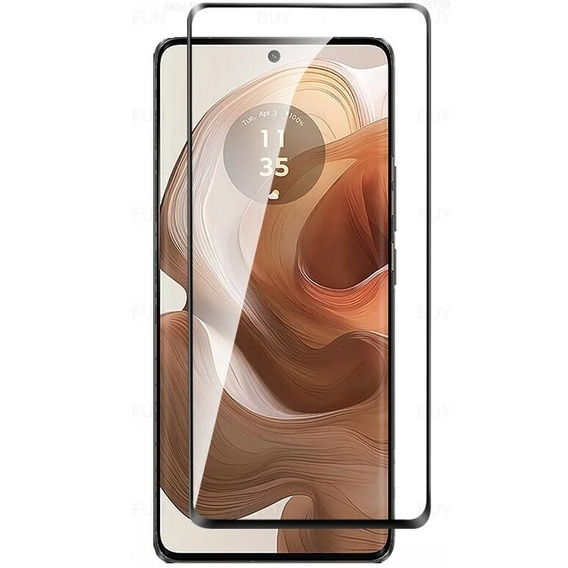 Sticlă călită 3D pentru Motorola Edge 50 Ultra, cadru negru