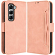 Cu clapetă pentru Infinix Hot 50 Pro+ 4G, Card Slot, roz