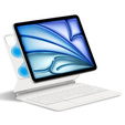 Husă de tastatură pentru iPad Air 13" 2024, Magnetic Keyboard Touchpad, alb