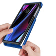 Carcasă pentru Motorola Edge 30 Pro, Shockproof, cu folie, albastru